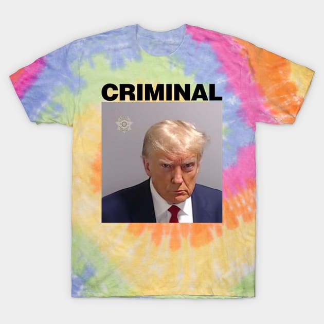 Real Donald Trump Mug Shot, "CRIMINAL" T-Shirt by kevinlove_
